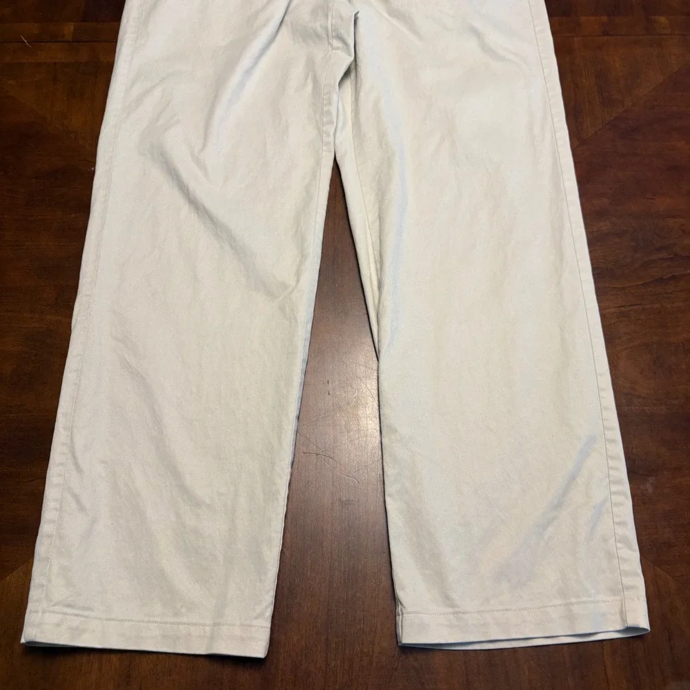 Tommy Bahama Chino Pants Mens 40 Beige Tencel Blend Flat Front Stretch Casual